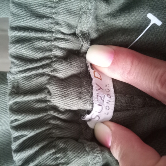 Olive Green Suzy D Casual Pants - Picture 2 of 5